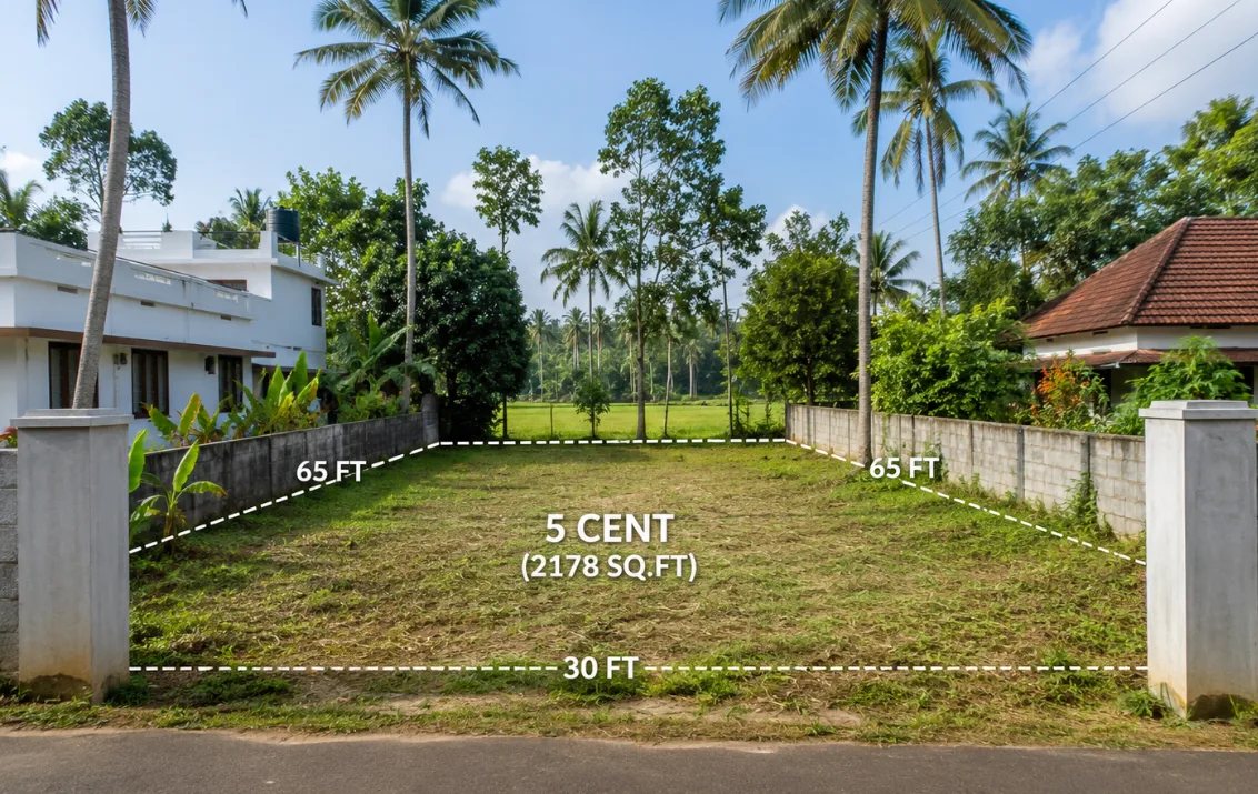 5 Cent Land in Vaniyamkulam (Cherukattupulam)
